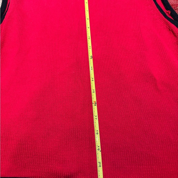 Festive Red Knit Vest with Holiday Bears - Picture 7 of 8